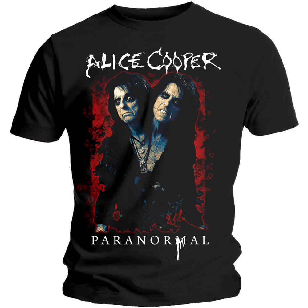 Alice Cooper - Paranormal Splatter Heren Tshirt - Zwart